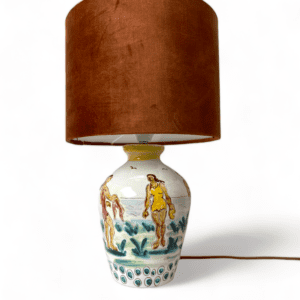 Vintage Keramiek tafellamp uit Zweden