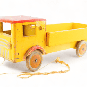 Houten kiepwagen uit de jaren 50