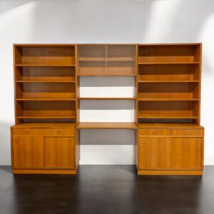 Coming soon for sale: this beautifully stunning Swedish vintage teak veneer bookcase