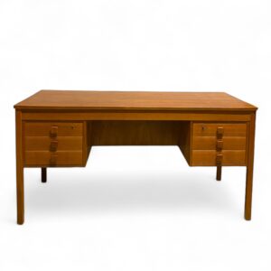 Danish vintage teak veneer desk from the 1960s