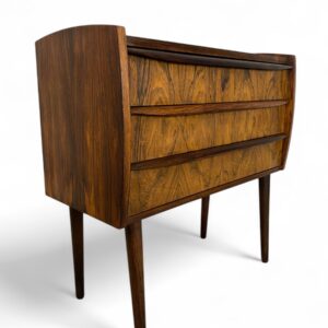 Vintage palissander 3-laden kastje