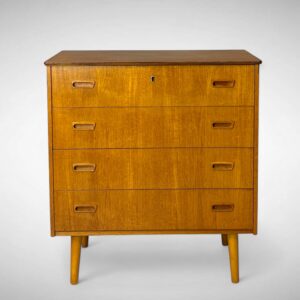 Vintage Zweedse ladekast met 4 lades